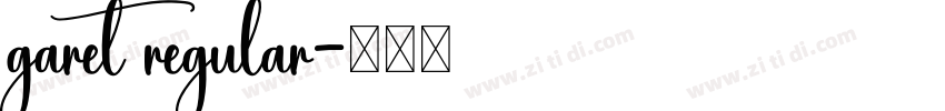 garet regular字体转换